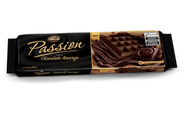 Wafer Passion sabor Chocolate Amargo 80g