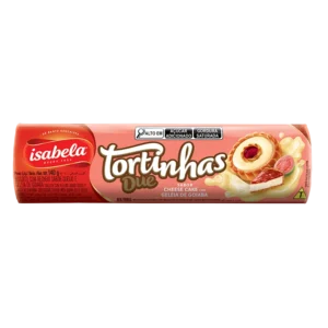 BISCOITO ISABELA TORTINHAS CHEESE CAKE COM GELEIA DE GOIABA 140g