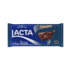 Chocolate Lacta Amaro Meio Amargo 40% Cacau 80g