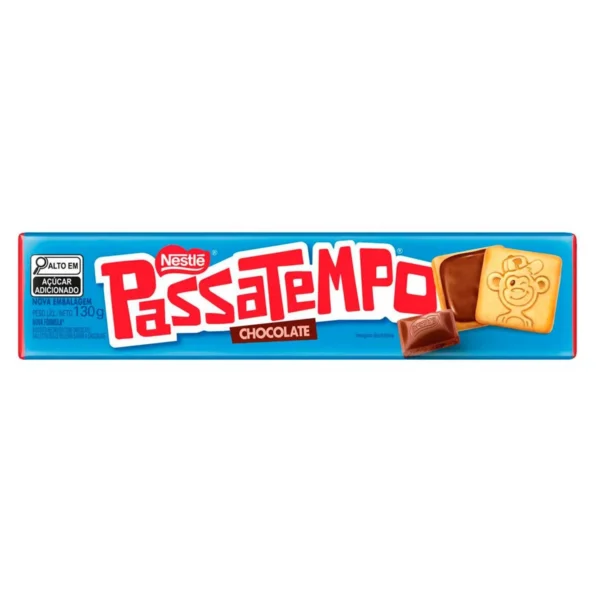 Biscoito Passatempo Recheado Chocolate 130g