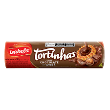 BISCOITO ISABELA TORTINHAS CHOCOLATE COM AVELÃ 140g