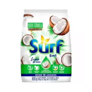 Lava-Roupas Pó Cuidado do coco Surf 800g